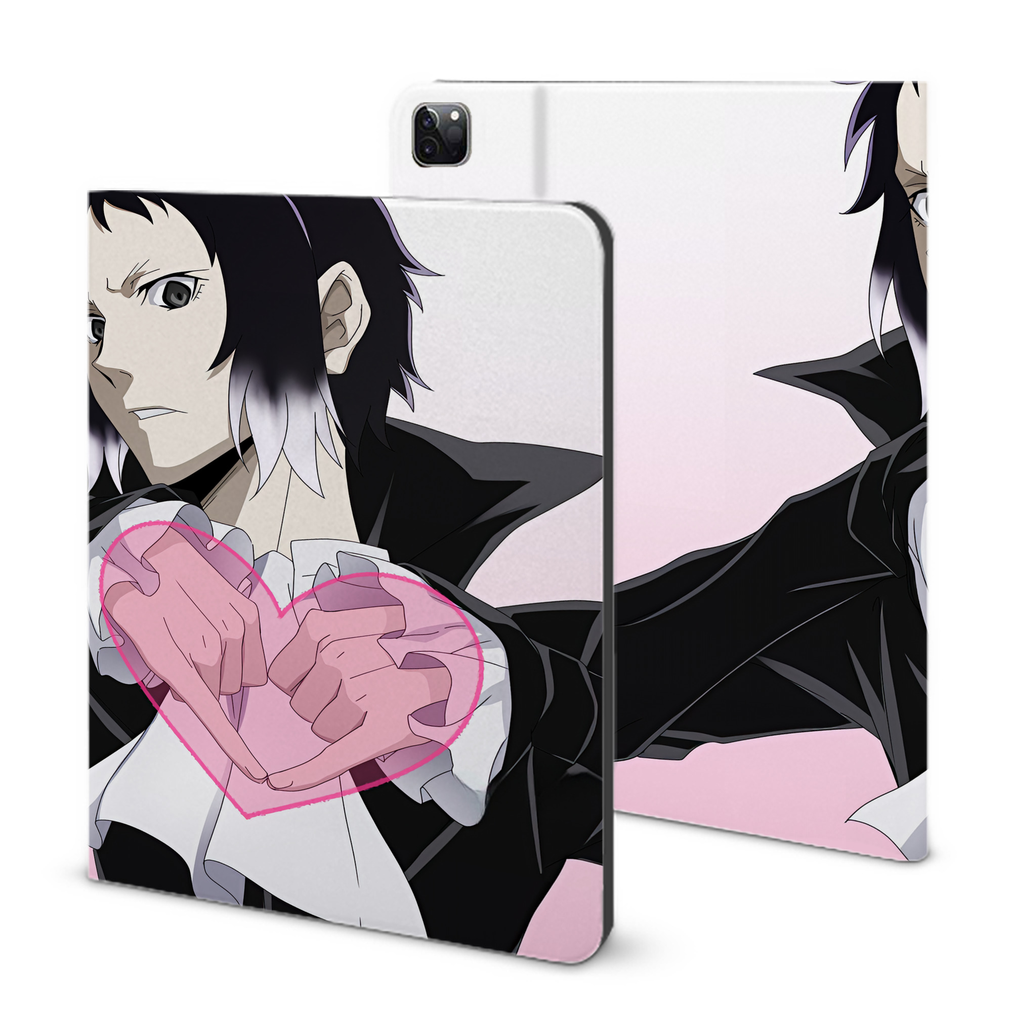 （画像用） 文豪ストレイドッグス Bungo Stray Dogs IPad ケース ブック型 PUレザー TPU 耐衝撃 軽量 薄型 ペン収納なし 全面保護 IPad 各モデル対応